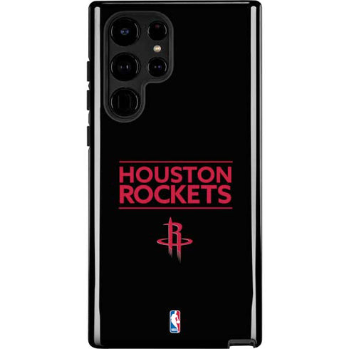 NBA Houston Rockets Standard - Black Galaxy S24 Ultra Impact Case