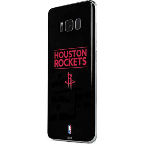 NBA Houston Rockets Standard - Black Galaxy S8 Skin