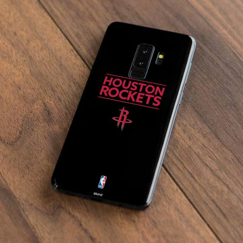 NBA Houston Rockets Standard - Black Galaxy S9 Plus Skin