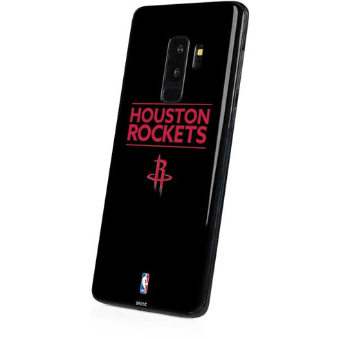 NBA Houston Rockets Standard - Black Galaxy S9 Plus Skin