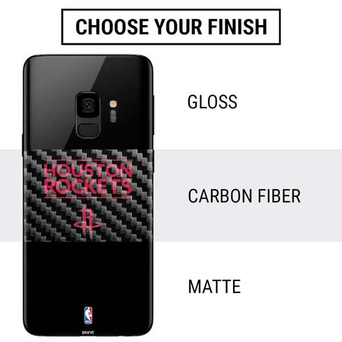 NBA Houston Rockets Standard - Black Galaxy S9 Skin