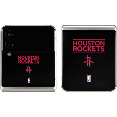 NBA Houston Rockets Standard - Black Galaxy Z Flip3 5G Skin