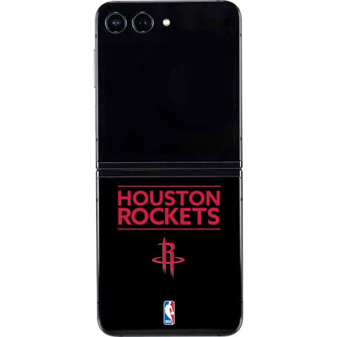 NBA Houston Rockets Standard - Black Galaxy Z Flip5 5G Skin