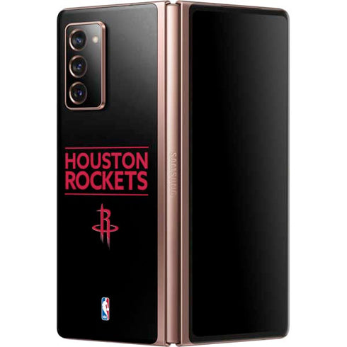 NBA Houston Rockets Standard - Black Galaxy Z Fold2 5G Skin