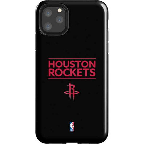 NBA Houston Rockets Standard - Black iPhone 11 Pro Max Impact Case