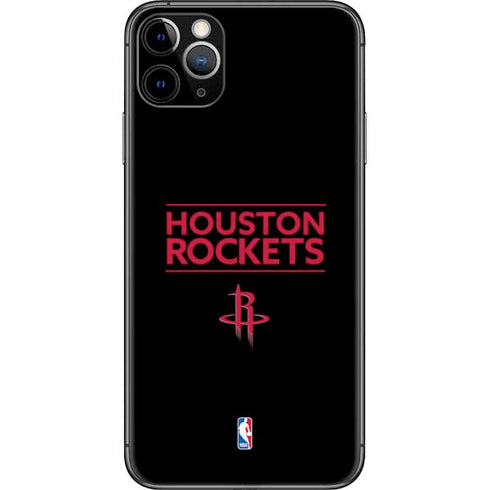 NBA Houston Rockets Standard - Black iPhone 11 Pro Max Skin