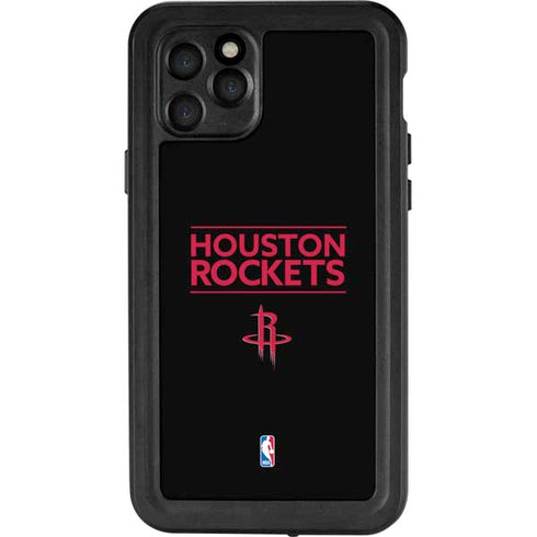 NBA Houston Rockets Standard - Black iPhone 11 Pro Waterproof Case