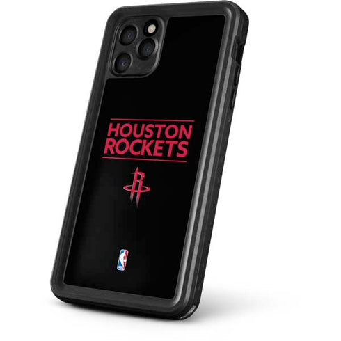 NBA Houston Rockets Standard - Black iPhone 11 Pro Waterproof Case