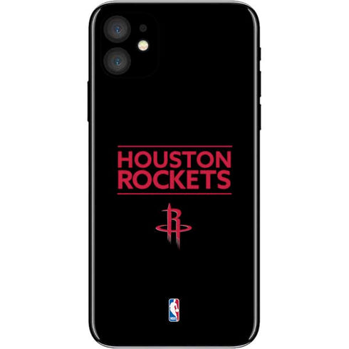 NBA Houston Rockets Standard - Black iPhone 11 Skin