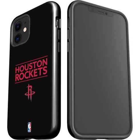 NBA Houston Rockets Standard - Black iPhone 12 Impact Case