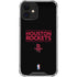 NBA Houston Rockets Standard - Black iPhone 12 Mini Clear Case