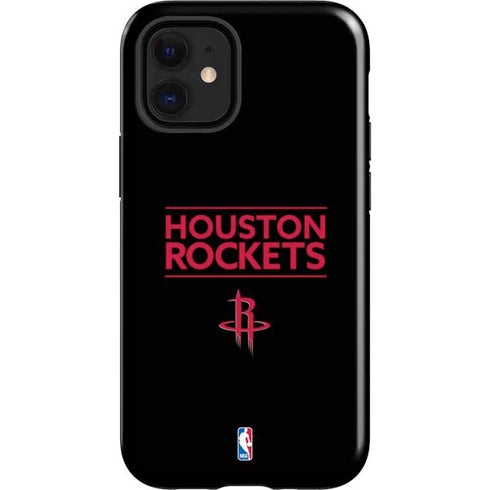 NBA Houston Rockets Standard - Black iPhone 12 Mini Impact Case