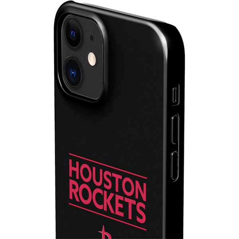 NBA Houston Rockets Standard - Black iPhone 12 Mini Lite Case