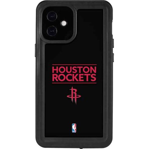 NBA Houston Rockets Standard - Black iPhone 12 Mini Waterproof Case