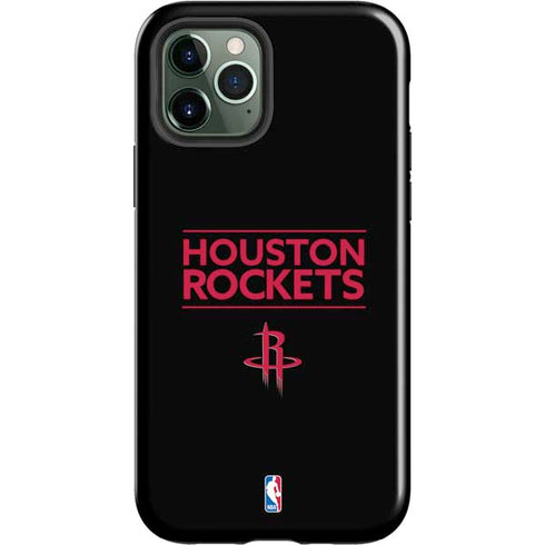 NBA Houston Rockets Standard - Black iPhone 12 Pro Impact Case