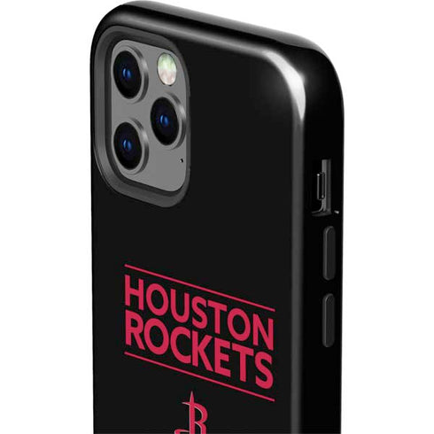 NBA Houston Rockets Standard - Black iPhone 12 Pro Impact Case