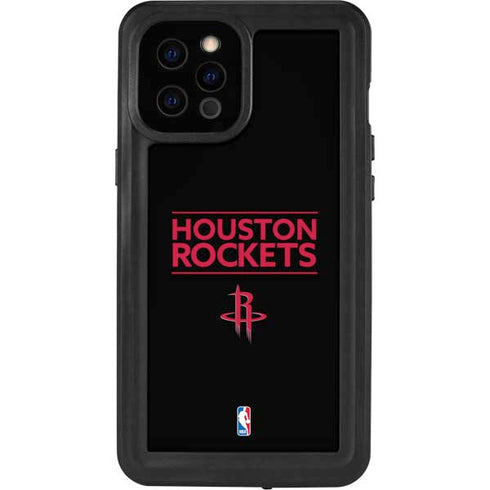 NBA Houston Rockets Standard - Black iPhone 12 Pro Max Waterproof Case