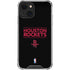 NBA Houston Rockets Standard - Black iPhone 13 Clear Case