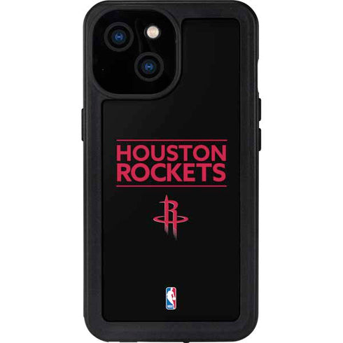 NBA Houston Rockets Standard - Black iPhone 13 Mini Waterproof Case