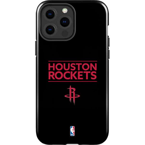 NBA Houston Rockets Standard - Black iPhone 13 Pro Max Impact Case