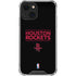 NBA Houston Rockets Standard - Black iPhone 14 Clear Case