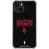 NBA Houston Rockets Standard - Black iPhone 15 Plus Clear Case