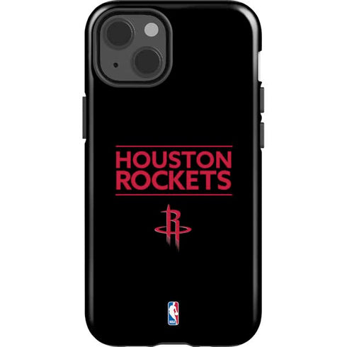 NBA Houston Rockets Standard - Black iPhone 15 Impact Case