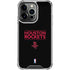 NBA Houston Rockets Standard - Black iPhone 14 Pro Clear Case
