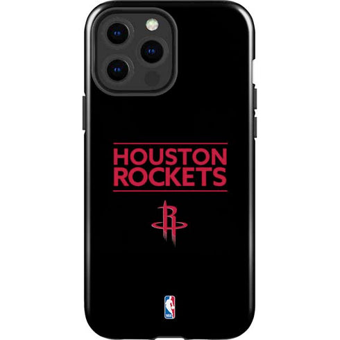 NBA Houston Rockets Standard - Black iPhone 15 Pro Max Impact Case
