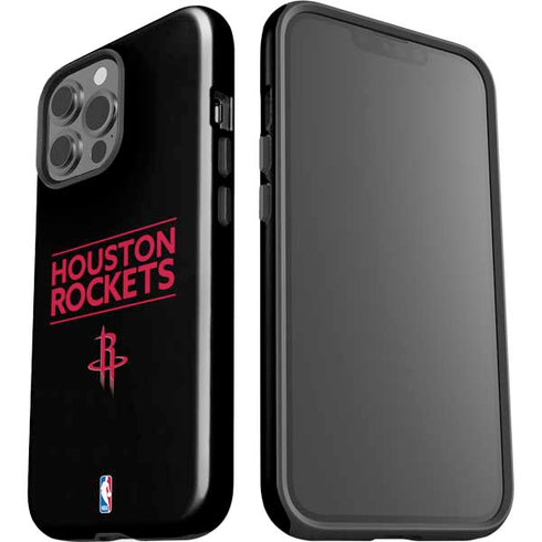 NBA Houston Rockets Standard - Black iPhone 15 Pro Max Impact Case