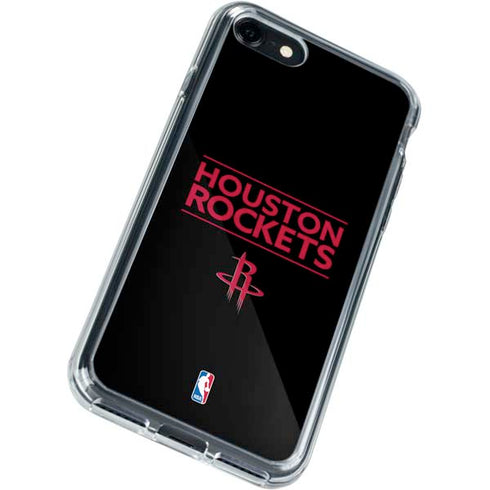 NBA Houston Rockets Standard - Black iPhone SE (2nd & 3rd Gen) Clear Case