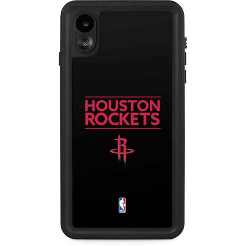 NBA Houston Rockets Standard - Black iPhone XR Waterproof Case
