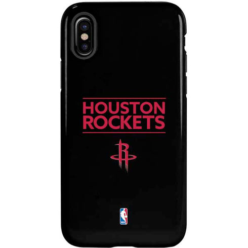 NBA Houston Rockets Standard - Black iPhone XS Pro Case