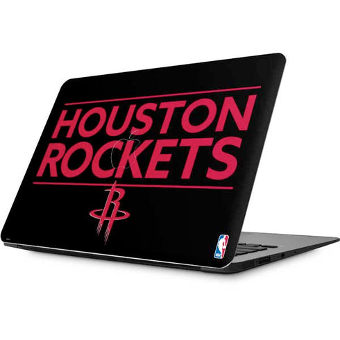 NBA Houston Rockets Standard - Black Apple MacBook Skin