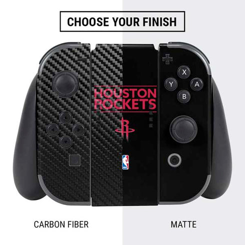 NBA Houston Rockets Standard - Black Nintendo Switch Bundle Skin
