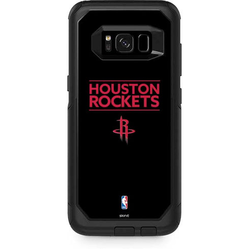 NBA Houston Rockets Standard - Black Otterbox Commuter Galaxy Skin