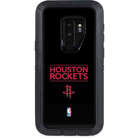 NBA Houston Rockets Standard - Black Otterbox Defender Galaxy Skin