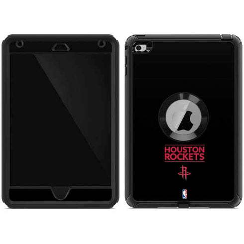 NBA Houston Rockets Standard - Black Otterbox Defender iPad Skin