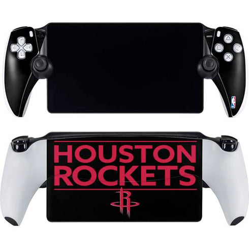 NBA Houston Rockets Standard - Black PlayStation Portal Remote Player Skin