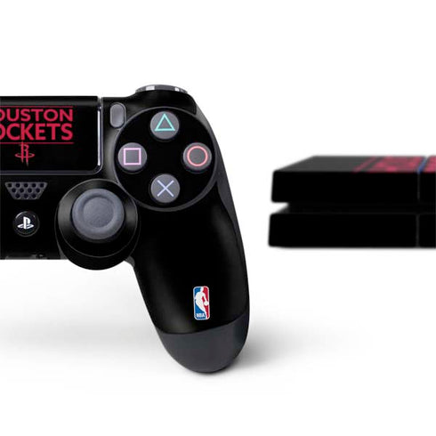 NBA Houston Rockets Standard - Black PS4 Console and Controller Bundle Skin