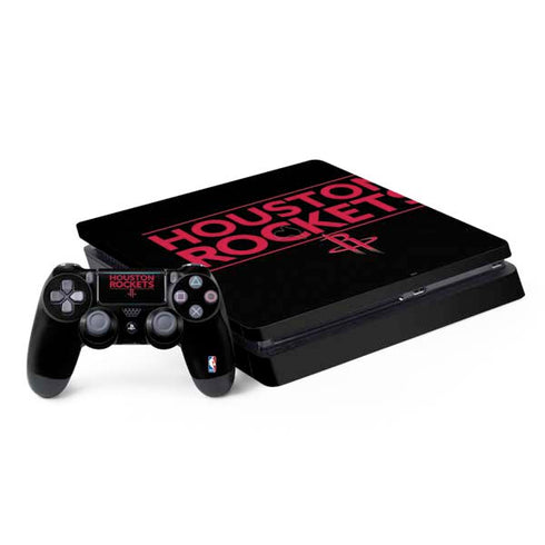 NBA Houston Rockets Standard - Black PS4 Slim Bundle Skin