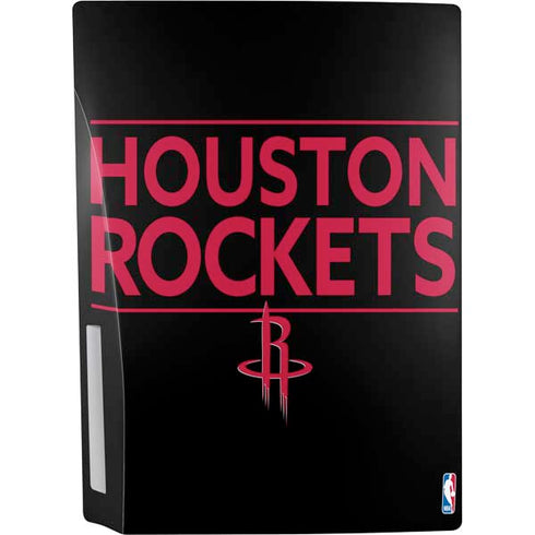 NBA Houston Rockets Standard - Black PS5 Console Skin