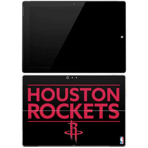 NBA Houston Rockets Standard - Black Surface Pro 3 Skin