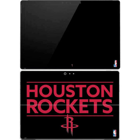 NBA Houston Rockets Standard - Black Surface Pro 4 Skin