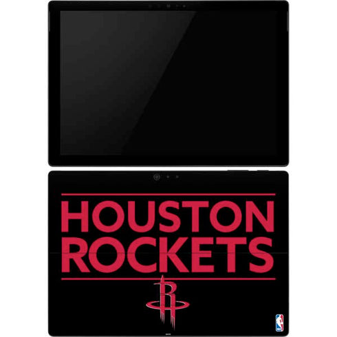 NBA Houston Rockets Standard - Black Surface Pro 6 Skin