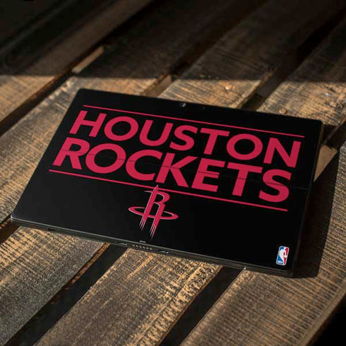 NBA Houston Rockets Standard - Black Surface Pro 7 Skin
