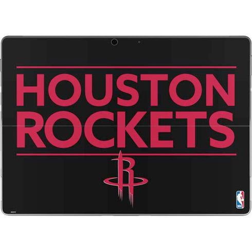 NBA Houston Rockets Standard - Black Surface Pro 9 Skin