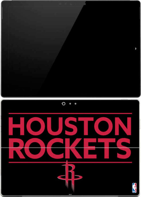 NBA Houston Rockets Standard - Black Surface Pro (2017) Skin