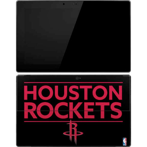 NBA Houston Rockets Standard - Black Surface Pro Tablet Skin