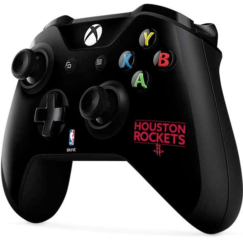 NBA Houston Rockets Standard - Black Xbox One X Controller Skin